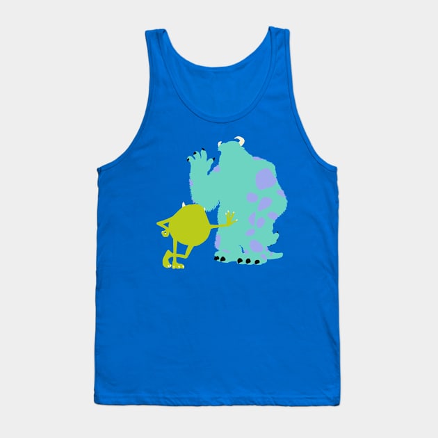 Not So Scary Monster Friends Tank Top by beefy-lamby